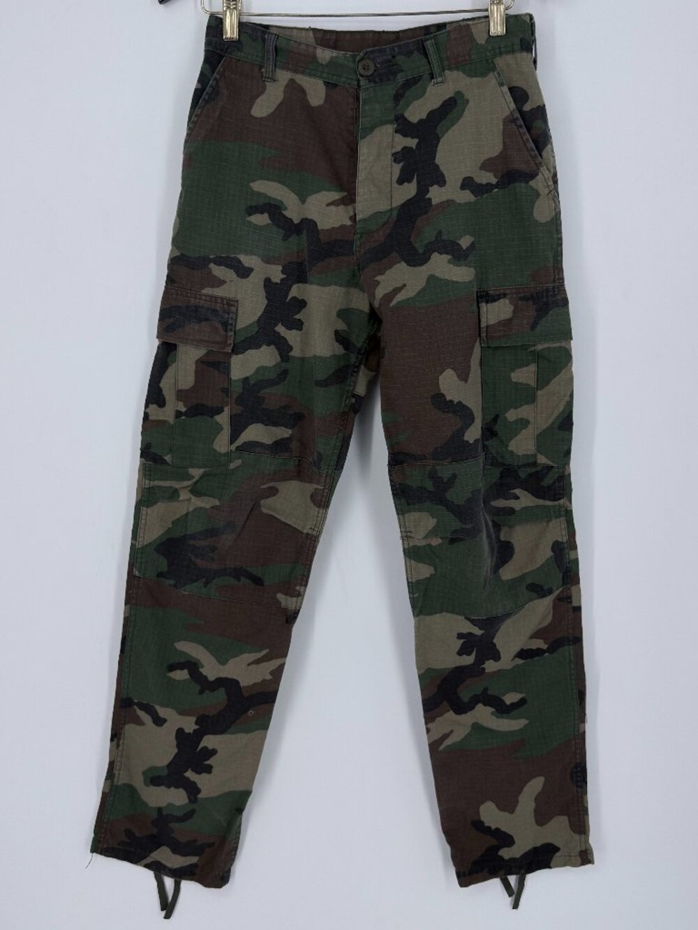 VTG Woodland Camo BDU Military Cargo Pants 29x29